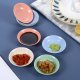 Kitchen Plastic Food Sauce Dish Small Vinegar Taste Board Snack Plates Creative Fruit Plate Imitation Porcelain Round Household